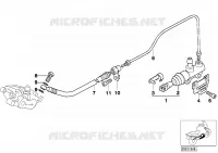 Cilindro maestro freno posteriore per BMW Motorrad R 850 C 99 dal 1997