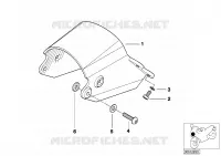 Sostegno faro per BMW Motorrad R 850 C 99 dal 1997