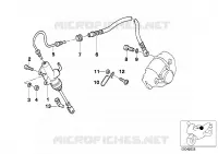 Cilindro maestro freno posteriore per BMW Motorrad R 1100 RT 96 dal 1994