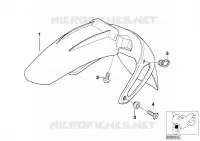 Copertura ruota, inf. per BMW Motorrad R 1150 GS 00 dal 1998