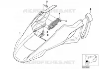 Copriruota ant. per BMW Motorrad R 1150 GS 00 dal 1998