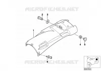 Copriruota posteriore per BMW Motorrad R 1150 GS 00 dal 1998