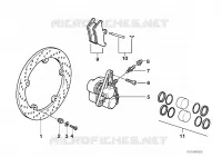 Freno ruota anteriore, ruota in ghisa per BMW Motorrad R 850 C 99 dal 1997