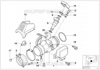 Giunto per valvola a farfalla per BMW Motorrad R 1100 RS 93 dal 1992