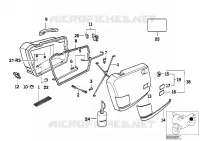 Pezzi singoli valigia integrale per BMW Motorrad K 100 LT dal 1986