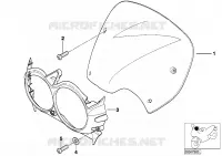 Rivestimento parte supuriore per BMW Motorrad R 1150 GS 00 dal 1998