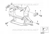 Sostegno rivestimento frontale per BMW Motorrad R 1150 GS 00 dal 1998