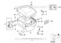 Top Case 35l per BMW Motorrad R 850 GS 95 dal 1996