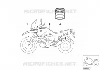 Pezzi verniciati 736 mandarino per BMW Motorrad R 1150 GS 00 dal 1998