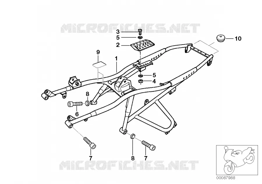Telaietto reggisella BMW Motorrad BMW Motorrad R 1150 1998 4V  R21 (0415,0495)