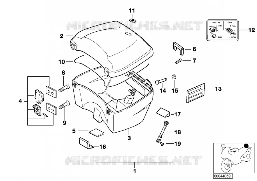 Top Case 35l BMW Motorrad BMW Motorrad R 850 1996 4V  259 (0403)