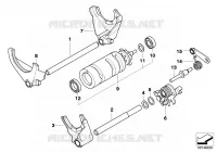 Elementi dinnesto cambio a 6 marce per BMW Motorrad HP2 Enduro dal 2004