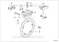 Freno ruota post. ruota a raggi per BMW Motorrad R 1100 RT 96 dal 1994