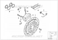 Freno ruota posteriore per BMW Motorrad R 850 C 99 dal 1997