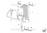 Radiatore dellolio/conduit.radiat.olio per BMW Motorrad HP2 Enduro dal 2004