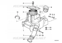 Silenziatore daspirazio / Filtro per BMW Motorrad R 1100 RS 93 dal 1992