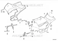 Sostegno di carenatura complet.ammannita per BMW Motorrad R 1100 RS 93 dal 1992