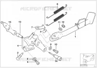 Sostegno laterale Telaio e parti applicate R 1150 bmw-motocicli 1998 4V 31740