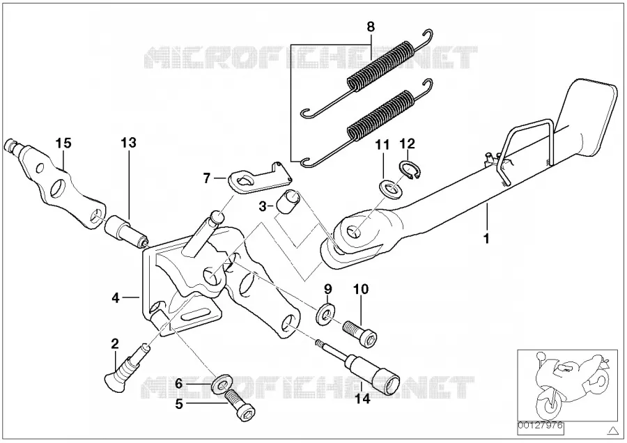 Sostegno laterale BMW Motorrad BMW Motorrad R 1150 1998 4V  R21 (0415,0495)