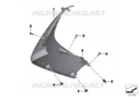 Elemento laterale della carena ant. Telaio e parti applicate C 650 bmw-motocicli 2011  56065