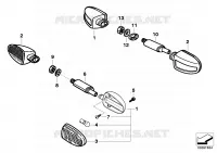 Indicatori di direzione per BMW Motorrad R 850 C 99 dal 1997