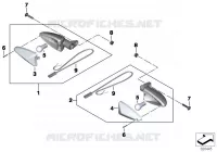 Indicatori di direzione posteriori per BMW Motorrad F 800 GS 13 dal 2011