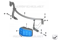 LED Lampeggiante identif. blu per BMW Motorrad F 800 GS 13 dal 2011