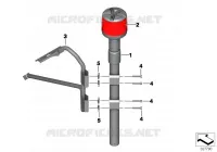 LED Lampeggiante identif. rotante rosso per BMW Motorrad F 800 GS 13 dal 2011