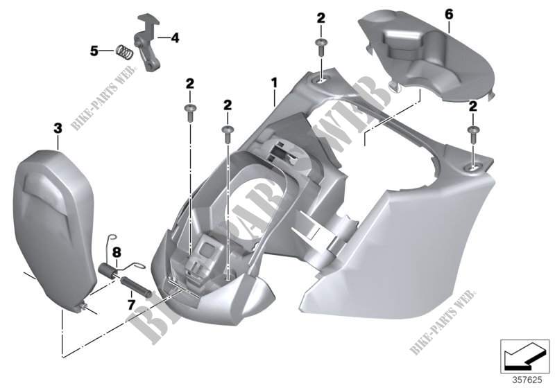 Copertura serbatoio carburante per BMW Motorrad C 600 Sport dal 2011