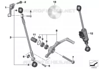 Componenti esterni comando cambio per BMW Motorrad S 1000 RR dal 2015