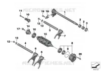 Elementi dinnesto cambio a 6 marce per BMW Motorrad S 1000 RR dal 2015