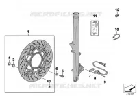 Freno ruota anter. ABS per BMW Motorrad R 1100 RT 96 dal 1994