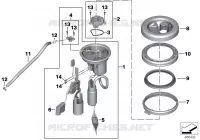 Pompa alimentazione del carburante Alimentazione carburante F 800 bmw-motocicli 2006 K7x 74248