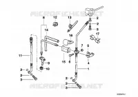 Tubazione freno ant. per BMW Motorrad R 1100 RT 96 dal 1994