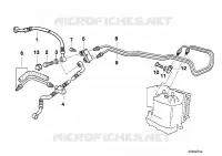Tubazione freno anteriore ABS per BMW Motorrad R 1100 RT 96 dal 1994