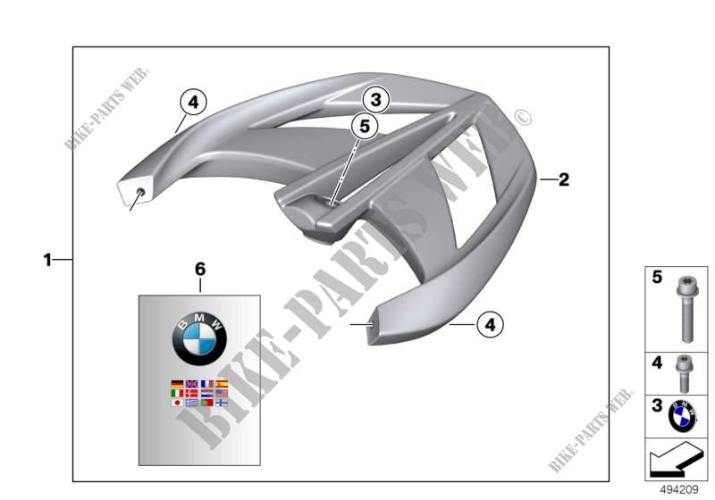 Serie barra portatutto/pezzi singoli per BMW Motorrad R 1200 ST dal 2003