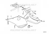 Carenatura laterale per BMW Motorrad R 1100 RS 93 dal 1992