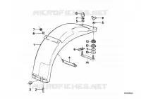 Copriruota posteriore per BMW Motorrad K 100 LT dal 1986