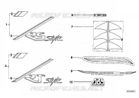 Etichetta gommata per BMW Motorrad K 100 LT dal 1986
