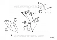 Fissaggio targa per BMW Motorrad K 100 LT dal 1986