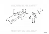Fissaggio targa per BMW Motorrad R 1150 GS 00 dal 1998