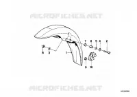 Parafango anteriore per BMW Motorrad K 100 LT dal 1986