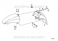 Parafango anteriore per BMW Motorrad K 100 LT dal 1986