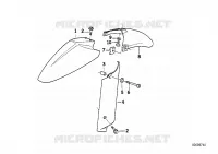 Parafango ruota ant. per BMW Motorrad R 1100 RS 93 dal 1992