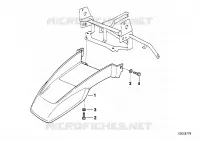 Parafango superiore per BMW Motorrad R 850 GS 95 dal 1996