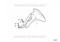 Paraspruzzi posteriore per BMW Motorrad R 1150 GS 00 dal 1998