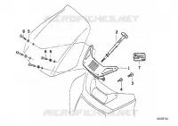 Paravento regolabile/parti mobili per BMW Motorrad R 1100 RS 93 dal 1992