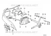 Parte superiore rivestimento/faro per BMW Motorrad K 100 LT dal 1986