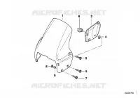 Parti applicate parabrezza per BMW Motorrad R 850 GS 95 dal 1996