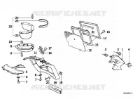 Rivestimento radiatore centrale per BMW Motorrad K 100 LT dal 1986